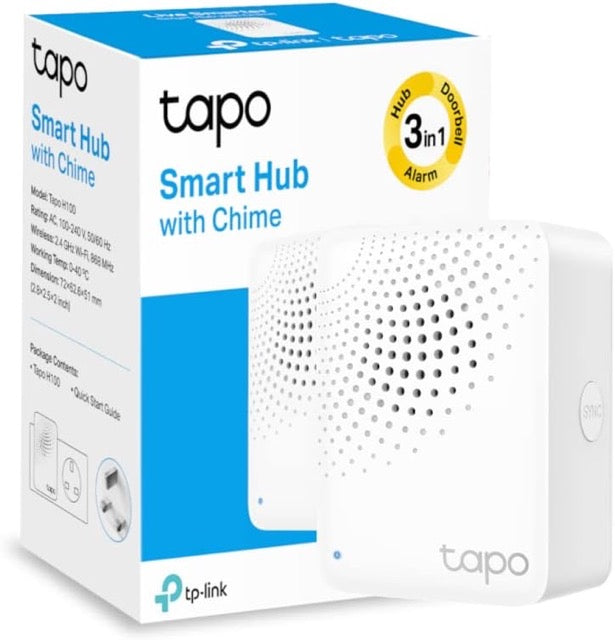 TAPO By TP-Link H100 Smart Hub with Built-in Chime, REQUIRES 2.4