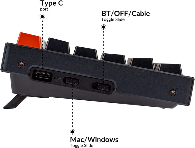 Keychron K2 75% Layout 84 Keys Hot-swappable with Gateron G Pro