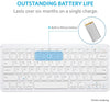 Anker Ultra Compact Slim Profile Wireless Bluetooth Keyboard for iOS, Android, Windows and Mac (White)