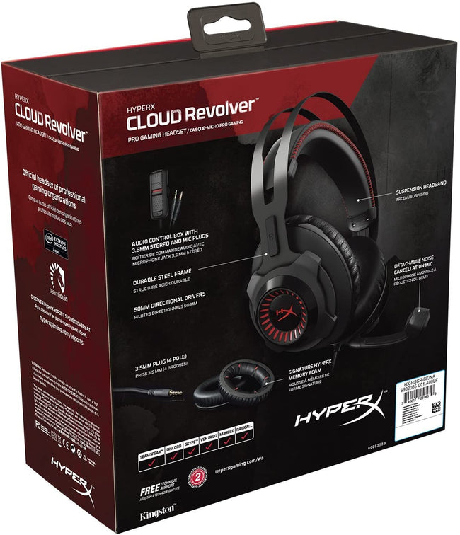 HyperX Cloud Revolver Gaming Headset for PC PS4 HX HSCR BK NA