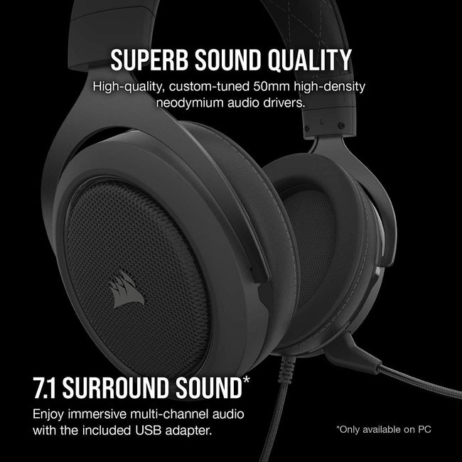 Corsair Headset HS60 Pro 7.1 Virtual Surround Sound PC Gaming