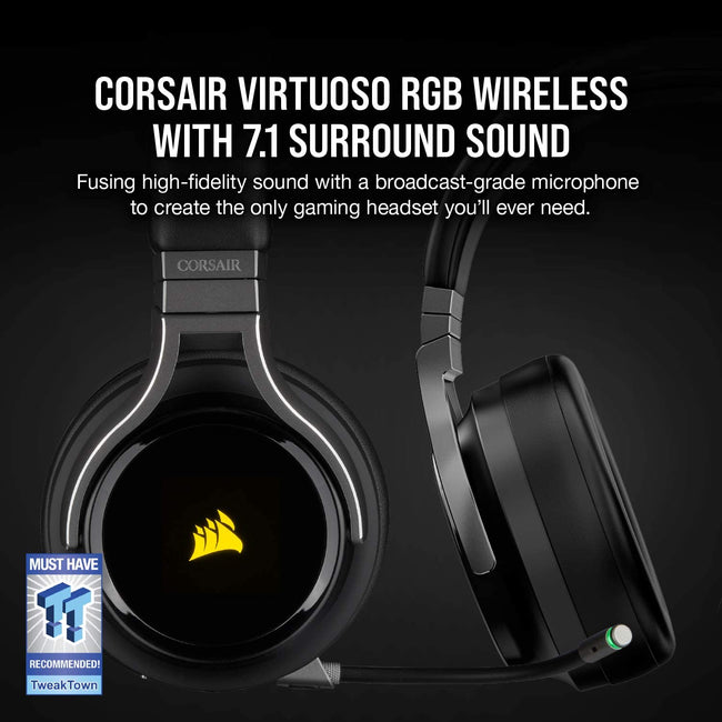 Corsair Headset Virtuoso RGB Wireless Gaming Headset High