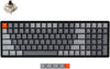 Keychron K4 Wireless Bluetooth/USB Wired Gaming Mechanical Keyboard, Compact 100 Keys RGB LED Backlit Gateron N-Key Rollover, Aluminum Frame for Mac Windows, Version 2 (Brown Switch) (K4C3)